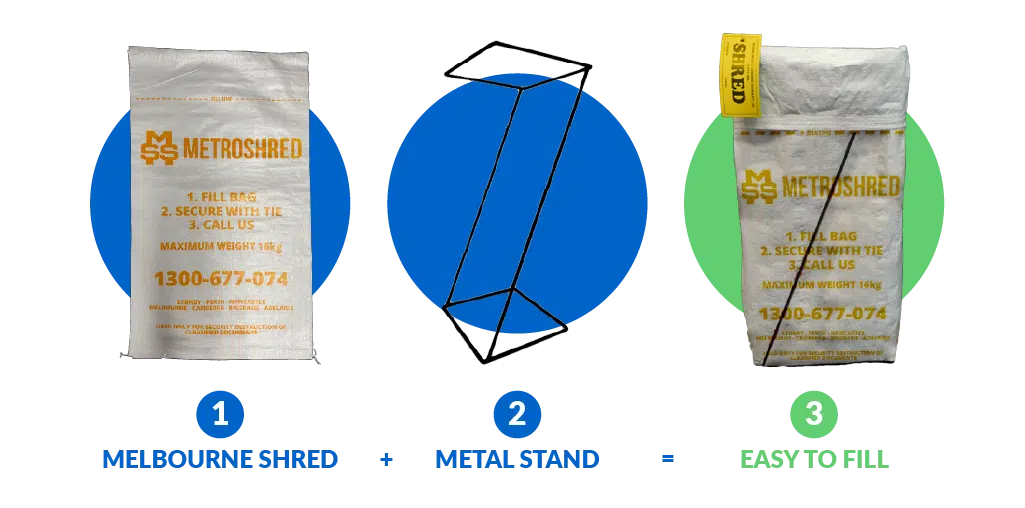 bag stand steps